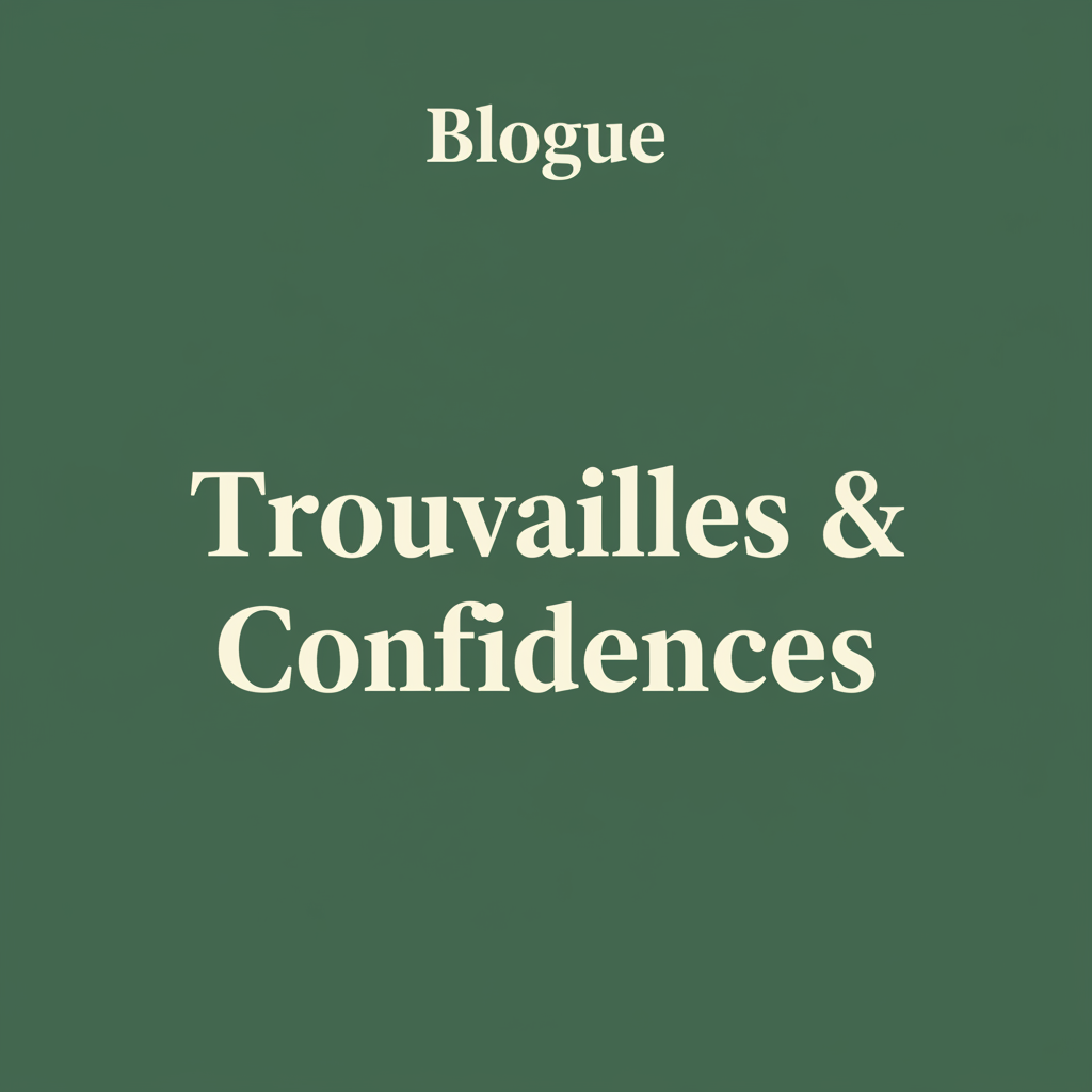 Blogue - Trouvailles & Confidences espacement maximal