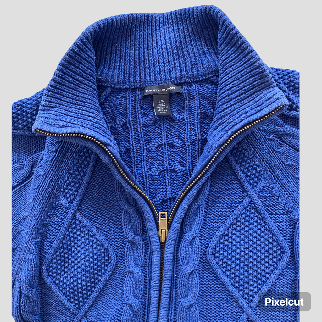 Gilet bleu klein Tommy Hilfiger - L