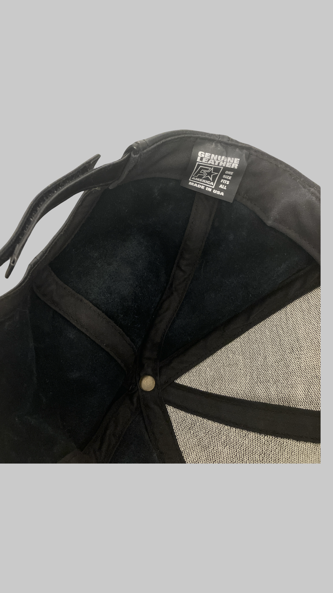 Casquette cuir