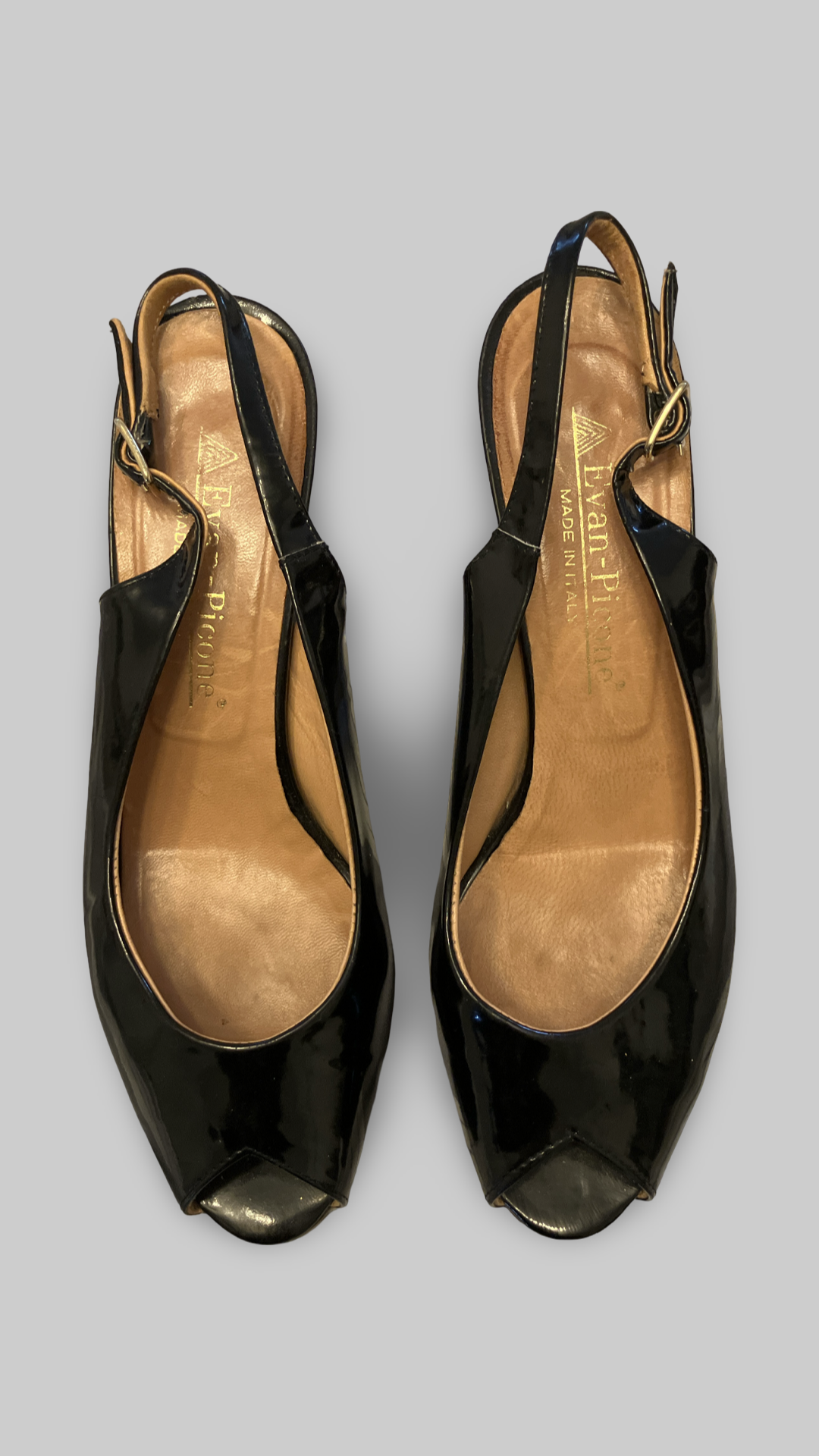 Minimaliste slingback - vernis noir - 7