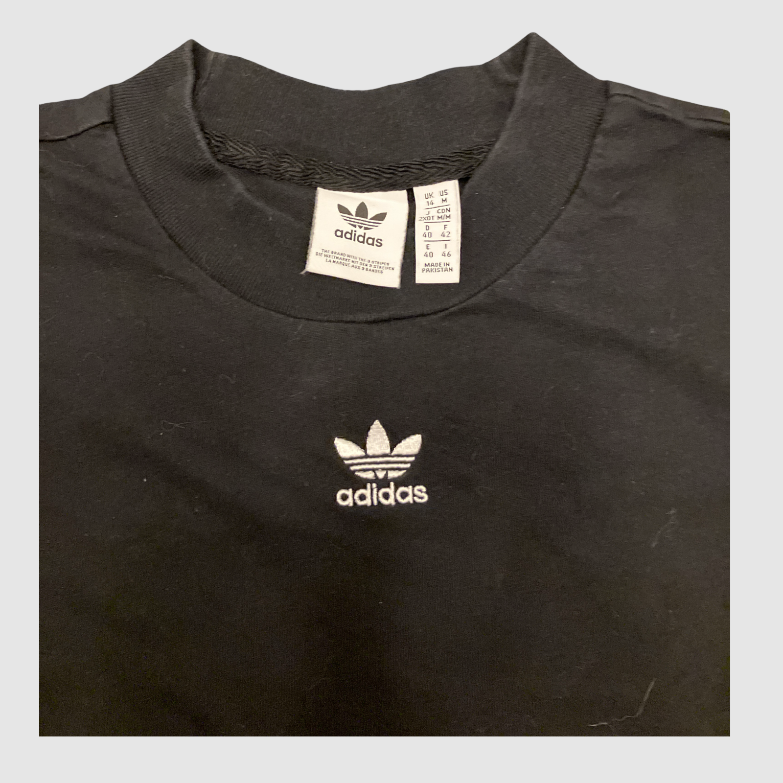 Crop top noir Adidas - M