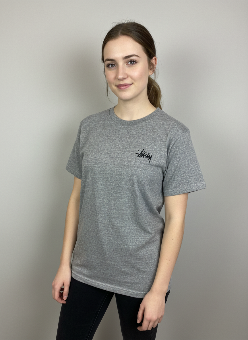 T-shirt gris Stussy - S